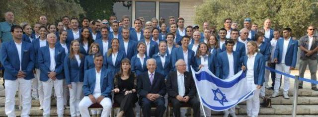 Delegación de atletas de Israel en Londres 2012.